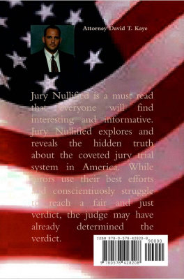 David T. Kaye Diamond Dave author of Jury Nullified 
